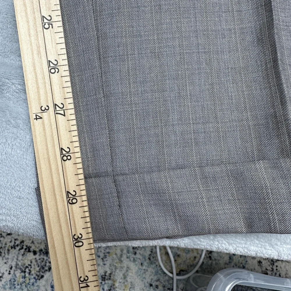 Canali Suit Mens EU 50 34x30 Gray Wool Striped 2 Piece Jacket Pants Made Italy